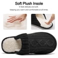 thumbnail image 5 of Ecetana Women's Slippers Soft Plush Slippers Non-slip Warm Home Shoes Memory Foam Slippers, 5 of 7