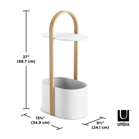 家具 umbra/ハブ ストレージテーブル ホワイト ナチュラル