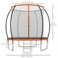 thumbnail image 2 of CoSoTower Trampoline Extérieur de 10 Pi avec Filet de Sécurité et Échelle, Trampoline de Mise en Forme pour Ados et Adultes, 2 of 7
