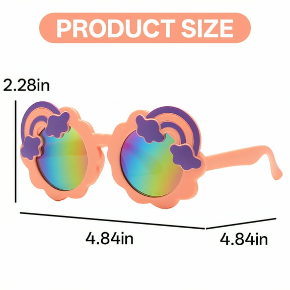 GJX 2Pcs Baby Sunglasses Cute Sunglasses Toddler Boy Sunglasses,Style1