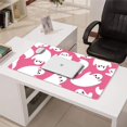 thumbnail image 3 of Long Mouse Pads for Desk,Cute Ghost Halloween Pattern Desk Mats on Top Of Desks, Desk Mouse Pad Extra Large with 3mm Non-Slip Base and Stitched Edge for Gaming,Office,Work,Home 31.5"x15.7", 3 of 6