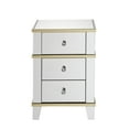 thumbnail image 4 of ACME Osma 3 Storage Drawers Nightstand in Mirrored and Gold, 4 of 7