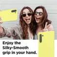 thumbnail image 6 of Galaxy Note 10 (2019) Case, Silky-Soft Touch Full Body Protection Shockproof Cover Case with Soft Microfiber Lining Cushion Shockproof Cover for Galaxy Note10 6.3" Yellow, 6 of 13