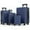 Blue(4PCS), variant on Sunbee 4 Piece Luggage Sets, Expandable Durable Hard Shell Suitcase Set Double Wheels TSA Lock, Blue