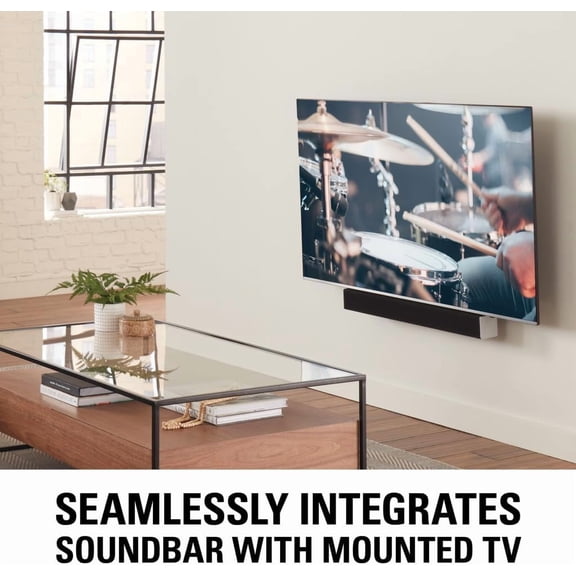 Soundbar Mount For TV Mount Bracket - Height & Depth Adjust, Moves In-Sync With TV, Supports Sound Bars Up To 20 lbs - SASB1-B1
