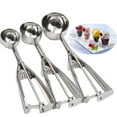 thumbnail image 2 of HEVIRGO Ice Cream Scoop Metal Cookie Dough Muffin Spoon Kitchen Spherical Mould Tool, 2 of 5