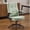 Light Green, variant on Ktaxon High Back Office Chair, Rocking Desk Chair with Flip-Up Armrests, Adjustable Height, 360-Degree Swivel & Wheels, Cat Scratch Resistant Fabric, Black