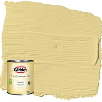 Glidden Fundamentals Wayward Wind / Yellow Flat Interior Paint, 1 Quart