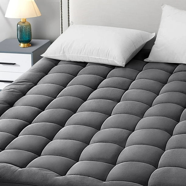Easeland King Size Mattress Pad Pillow Top Mattress Cover Quilted Fitted Mattress Protector Cotton Top 8 21 Deep Pocket Cooling Mattress Topper 78x80 Inches Dark Grey Walmart Com Walmart Com Easeland King Size Mattress Pad Pillow Top Mattress Cover Quilted Fitted Mattress Protector Cotton Top 8 21 Deep Pocket Cooling Mattress Topper 78x80 Inches Dark Grey Walmart Com Walmart Com