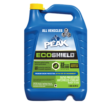 PEAK ECOSHIELD 50/50 Prediluted Antifreeze/Coolant for All Vehicles