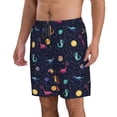 thumbnail image 2 of Goofa Space Dinosaur Printed Mens Swim Trunks Summer Quick Dry Short Beach Swimwear Bathing Suits-, 2 of 9
