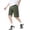 Green, variant on Boys Elastic‑Waist Ice‑Silk Multi‑Pocket Cargo Summer Shorts for Kids 5‑16Y