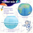 thumbnail image 3 of HLONK 8 Pcs Planet Paper Lanterns 10” Outer Space Party Decorations  Solar System Planets Lantern for Kids Space Theme Party Birthday Room Science Classroom Home Decor, 3 of 11