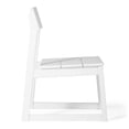 thumbnail image 5 of WestinTrends Paloma Modern HDPE Outdoor Armless Patio Dining Chairs (Set of 2), White, 5 of 15