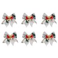 thumbnail image 1 of Paquete de 6 lazos de árbol de Navidad, adornos de campana, hogar, jardín, adornos de árbol de Navidad, decoración de Año Nuevo, 1 of 4