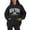 Black, variant on Bibifish Hoodies For Women New York City Letter Print Hoodies Long Sleeve Drawstring Hoodies Oversized Fleece Pockets Tops