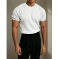 thumbnail image 2 of Men's Cable - Knit Short - Sleeve Sweater: Retro Fit for Casual & Urban Styles, 2 of 5