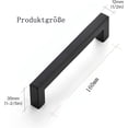 thumbnail image 2 of Modern Cabinet Hardware, Matte Black Cabinet Pulls, Durable Stainless Steel, Sleek Design Square Kitchen Cabinet Handles for Wide Compatibility, 2 of 5
