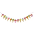thumbnail image 1 of Yuarrent Banderines de helado, banderines desechables con temática de verano, accesorio para Festival, decoración de boda para eventos, Kits de decoración para fiestas Tipo 1, 1 of 6