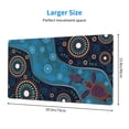 thumbnail image 3 of Bingfone Bohemian Turtle Large Gaming Mouse Pad,Extended Desk Mousepad With Stitched Edges,Non-Slip Base,Water Resist Keyboard Pad For Gamer, Office & Home, 29.5 X 16 In, 3 of 9