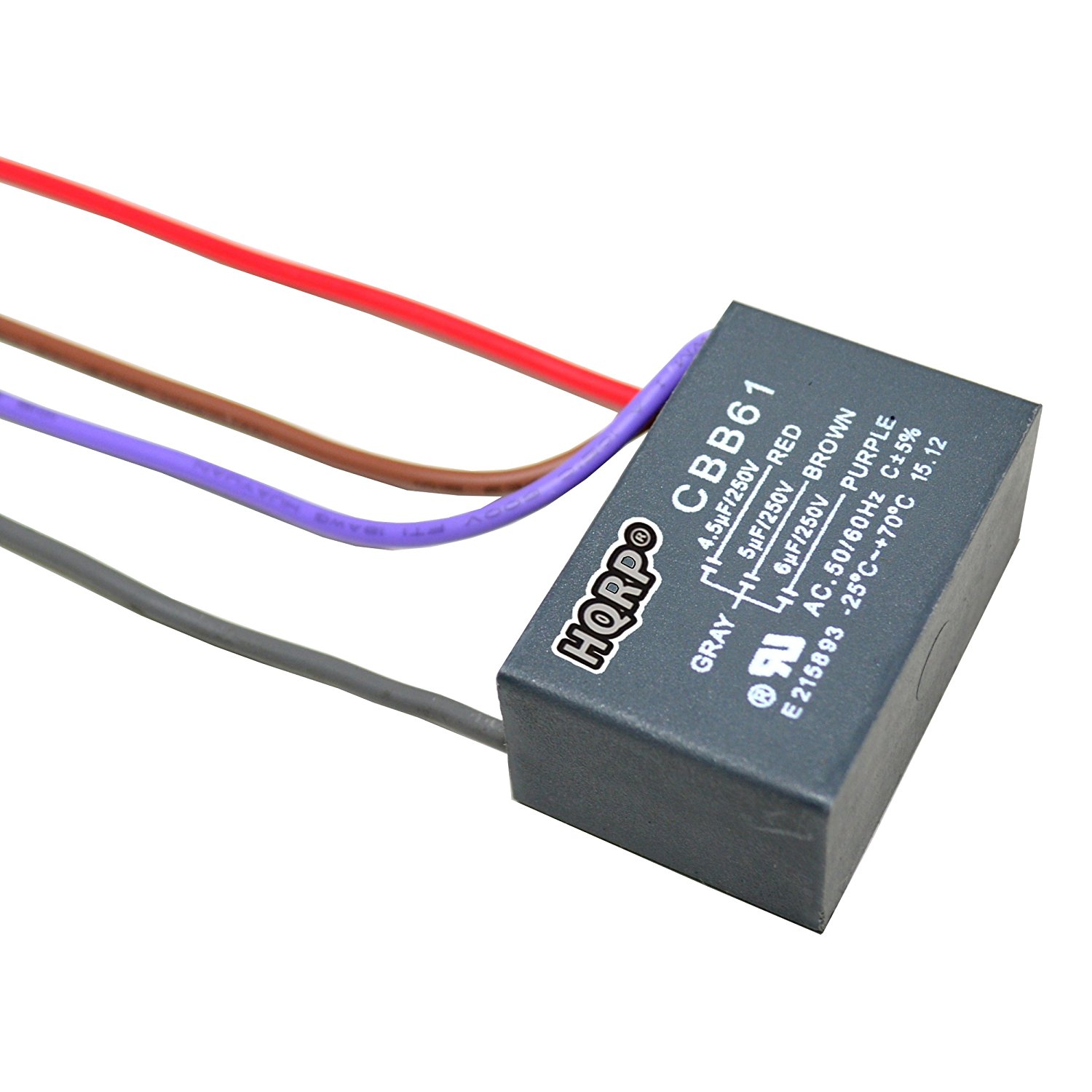 Hqrp Capacitor For Harbor Breeze Ceiling Fan 4 5uf 5uf 6uf