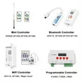 thumbnail image 3 of SVFISHKK WS2812B LED Strip SMD 5050 Individual Addressable RGB Strip Full Color LED Strip Waterproof DC5V (16.4FT 150led Waterproof IP67, White PCB), 3 of 6