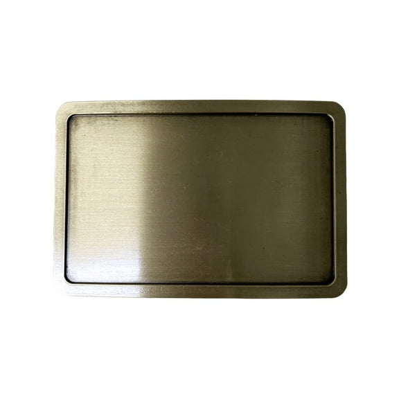 Antique Bronze Rectangle Custom Blank Belt Buckle for Engraving