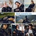 thumbnail image 5 of Navy Blue Coastal Cooling Blanket,Lightweight Summer Throw Blanket with Double Sided Cold Effect,Nautical Summer Beach Sea Turtle Starfish Picnic Blankets Bed Sheet for Hot Sleepers 40"x60", 5 of 8