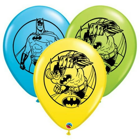 11 inch Qualatex Batman Latex Balloons (24 Pack) - Party Supplies Decorations