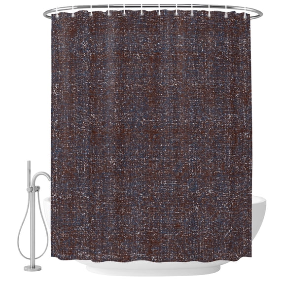 Brown Shower Curtains for Bathroom, Waterproof Fabric Bath Curtains Decor, Bath Tub Curtain Farmhouse Vintage Chocolate Solid Color Decorative Shower Curtain Sets with 12 Hooks, 72x72 Inch