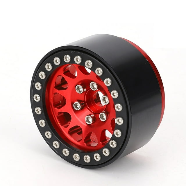 RC Track Rim, RC Car Hub, 4Pcs Pratical RC Car Tire For 1:10 RC Car RC Model Car RC Crawler Car RC Vehicles Black And Silver,Silver,Black And Golden,Black And Red
