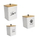 thumbnail image 3 of Juego de 3 recipientes herméticos para almacenar golosinas para perros, tarros de almacenamiento de comida para mascotas, portátiles, duraderos,, 3 of 8