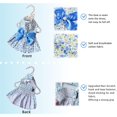 thumbnail image 2 of HQREA Floral Print Dog Dress with Satin Bow and Pearl for Small Dogs Girl, Cat Apparel, 2 of 6