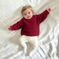 thumbnail image 6 of Annhoo Kids Knit Sweaters for Girl Crew Neck Oversized Soft Warm Trendy Pullover Kids Fall School Outfit Shirts, 6 of 9