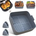 thumbnail image 1 of Panier en Silicone pour Friteuse, Pot en Silicone pour Friteuse, Tapis pour Friteuse, Accessoires Réutilisables, Moule en Silicone Antiadhésif avec Gant de Cuisson pour Micro-Ondes, 1 of 5