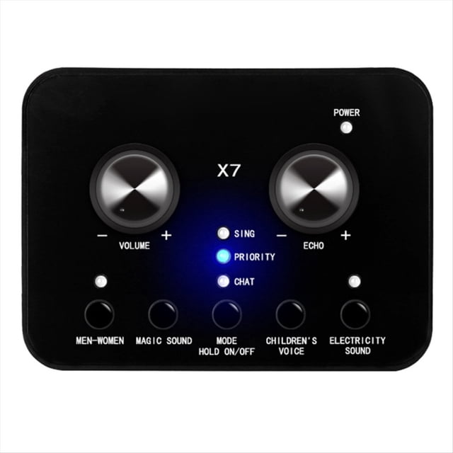 Tarjeta de Sonido para Cambiar la Voz de Tu Teléfono Móvil o Computadora. Compatible para Micrófonos Electrónicos Externos para Gritos y Sonido en .