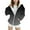 0-Black748, variant on Girls Gradient Zip Up Hoodie Spring Fall Casual Hooded Sweatshirt Jacket, Sizes 4-15