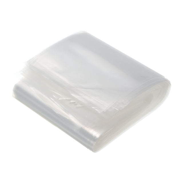 Transparente Plano Abierto Polietileno Bolsas No-Pegajoso PE Plástico Por Menor Bolsas 5.5 Mil 6x19.5 para Herraje, Coleccionables, Joyas, Tarjetas, Paquete de 100