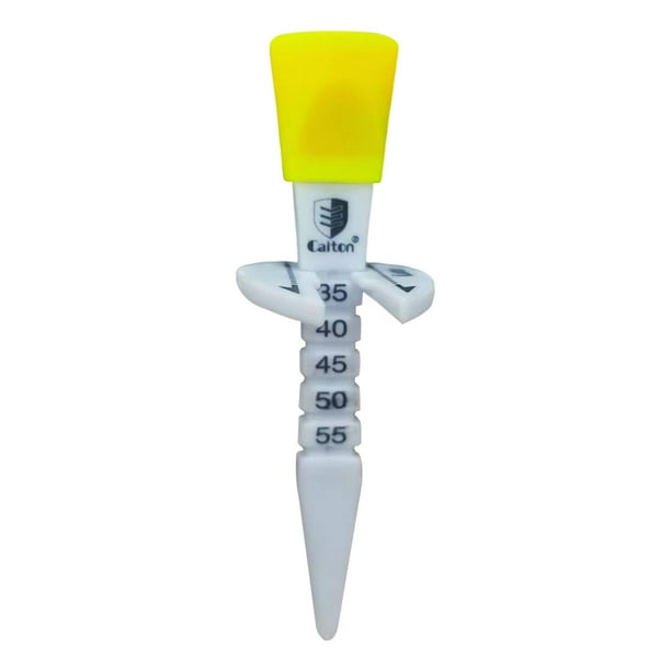 Durable Golf Tee Ball Holder Práctica de altura ajustable 35 mm 40 mm 45 mm 50 mm 55 mm Amarillo kusrkot Soporte de golf
