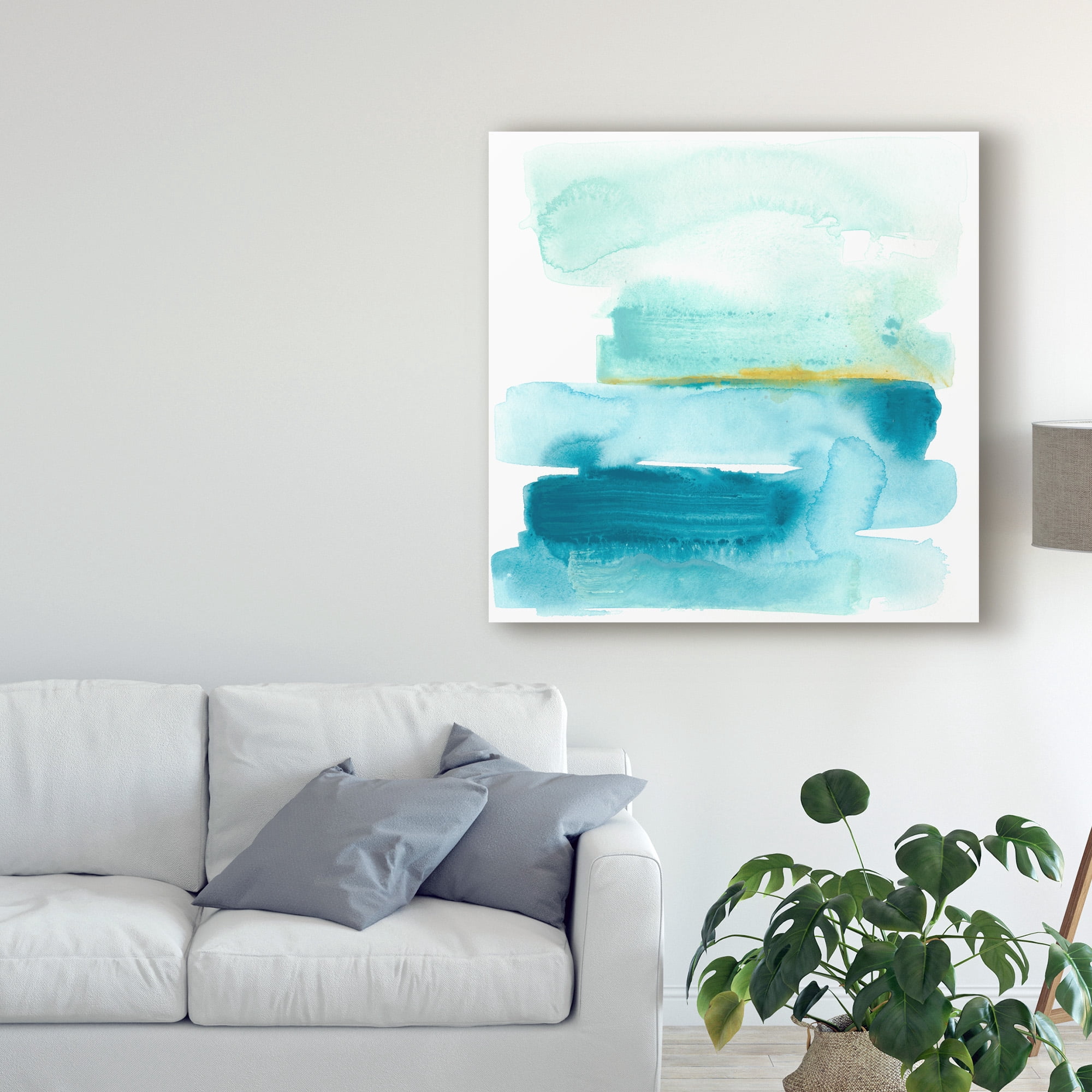 Trademark Fine Art 'Liquid Shoreline I' Canvas Art by June Erica Vess