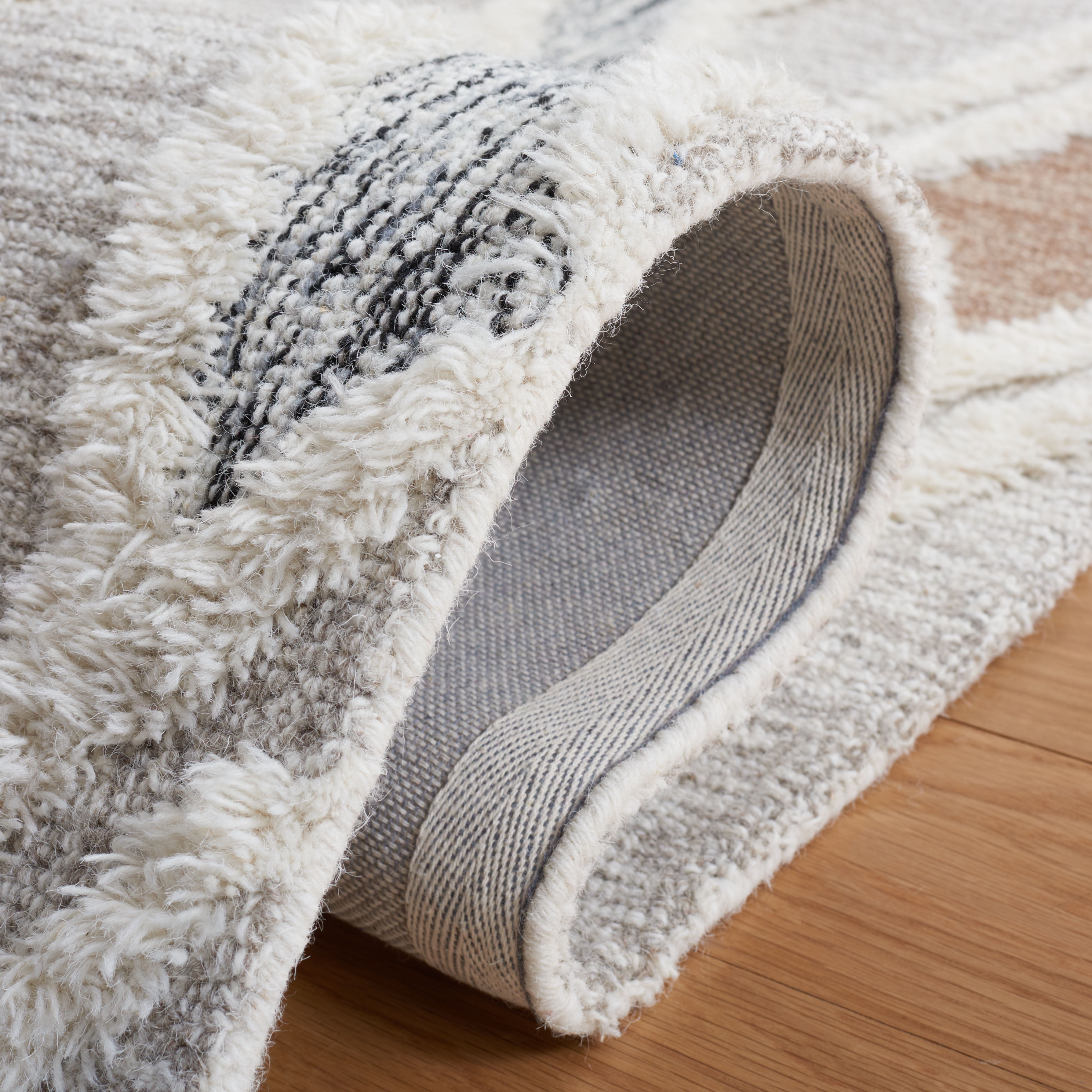 SAFAVIEH Casablanca Amelia Diamond Area Rug, Grey/Ivory, 11' x 15'