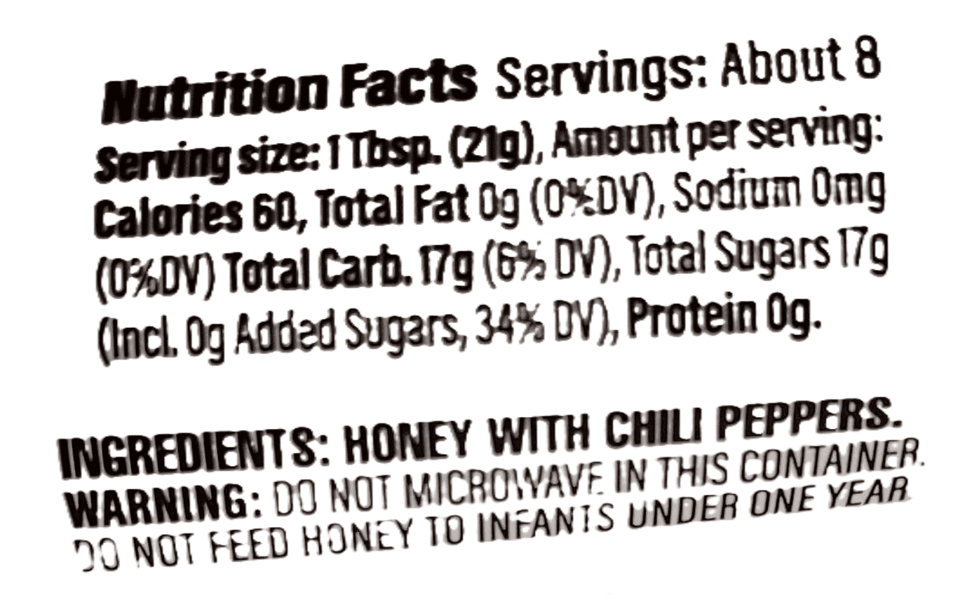 Global Brands Hot Honey Sweet With Heat 100% Pure Honey Infused With Chilies