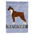 thumbnail image 1 of Carolines Treasures CK3585CHF Boxer Welcome Flag Canvas House Size, 1 of 4