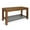 Brown, variant on Kate and Laurel Jeran Entryway Farmhouse Bench with Iron Shoe Shelf, Rustic Brown Wood with Black Metal