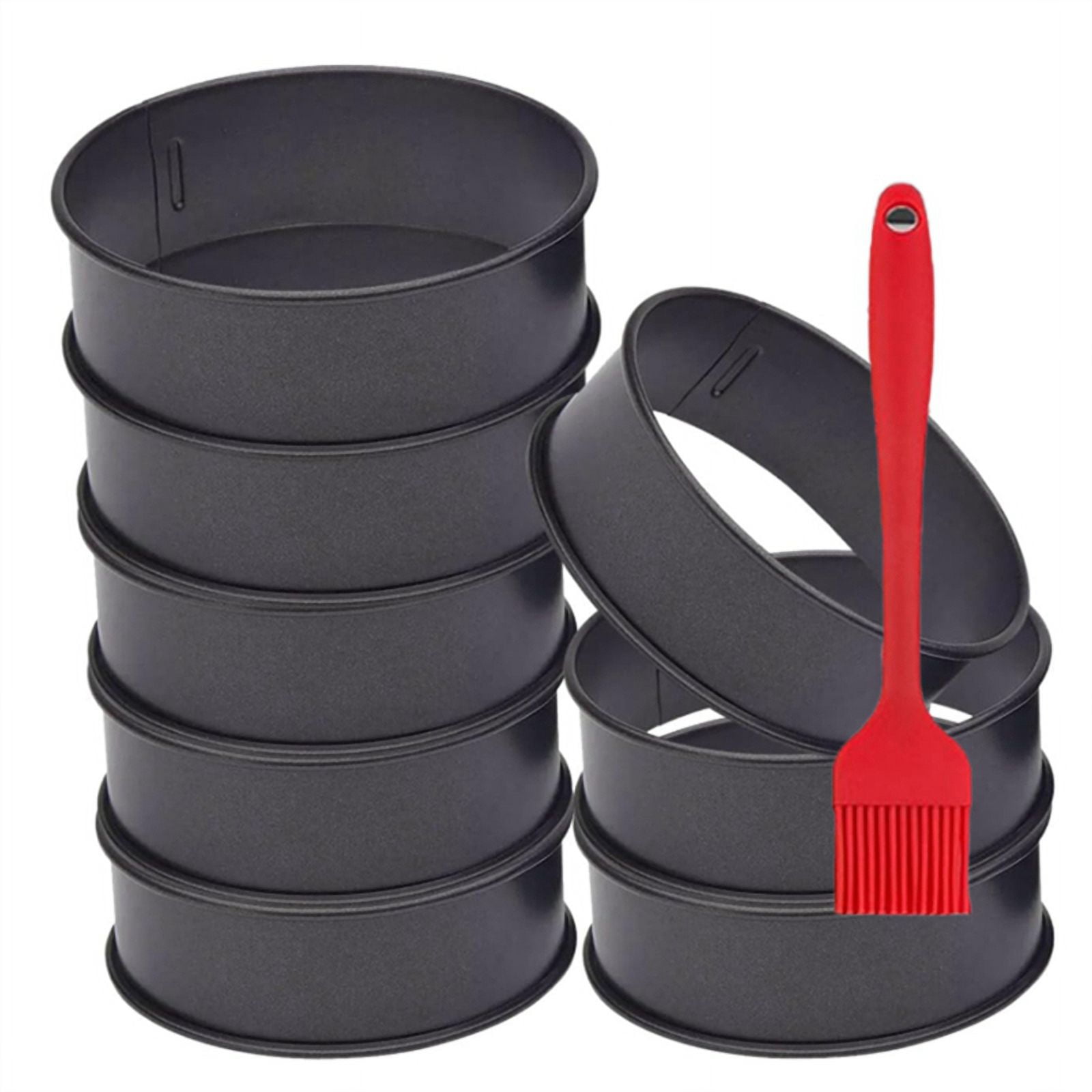 6PCS Stainless Steel Baking Rings | 8cm English Muffin & Crumpet Rings | Non-Stick Cooking Rings For Eggs, Tarts, Burgers | Baking Tools