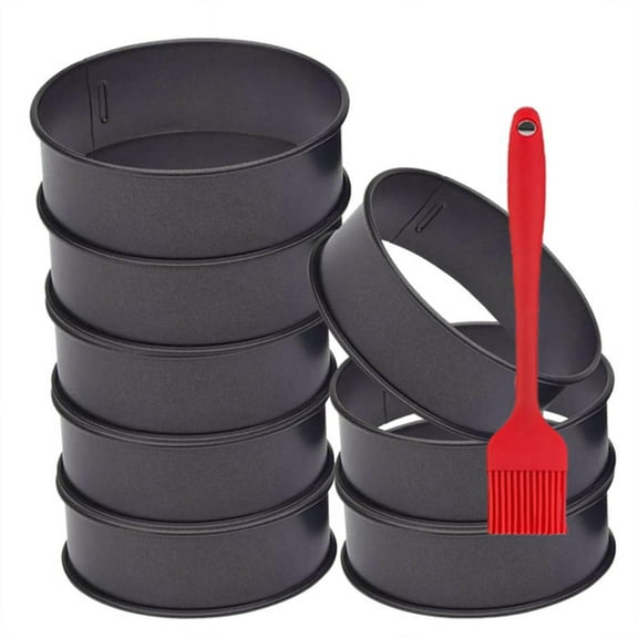 8 Pack Stainless Steel English Muffin Rings 4 Inch Crumpet Nonstick Pastry Ring Mold,Egg for Frying Egg