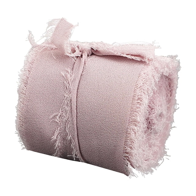 Fall Decor Yards Giving Handmade Fringe Chiffon Ribbon Like Ribbons Edges Ribbon Rustic Wrapping Ribbon For Wedding Invitations Bouquets Wrapping Decorations