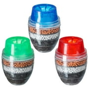 3Pcs Universal Household Kitchen Tools Plastic Filter Purifier Clean Tap Carbon Filter Water Faucet