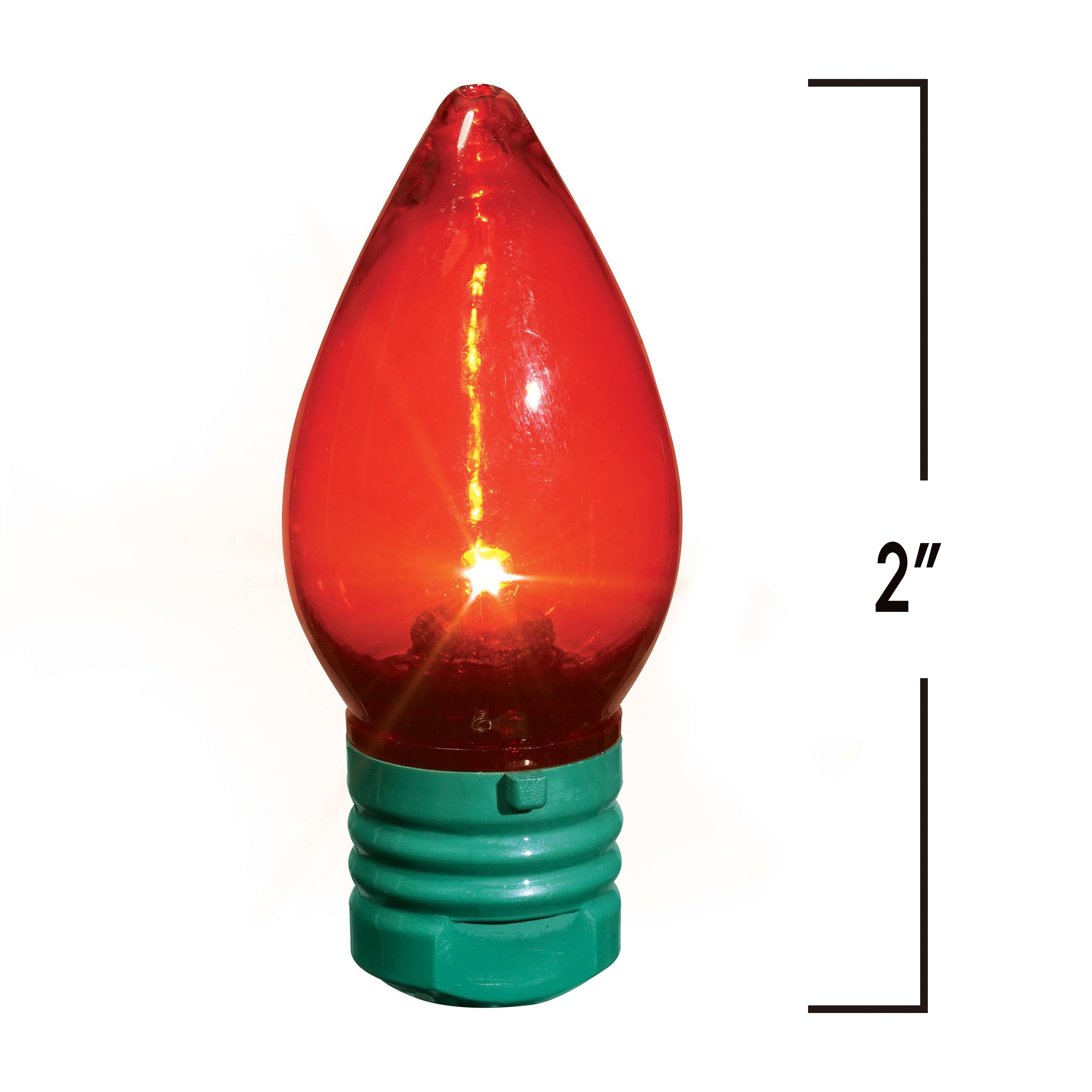 Indoor/Outdoor 25-Count Super Bright LED C7 Christmas String Lights, Multicolor, 14', by Holiday Time