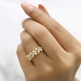 thumbnail image 6 of Jewelegant Handmade Marquise Cut Moissanite Double Row Wedding Band - Perfect Stacking Bridal Jewelry - Unique Wedding Band for Women, 6 of 6